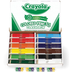 CRAYOLA COLORED PENCILS 240 Asst Classpack 12 Colors