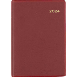 Collins Belmont Pocket Diary 2 Days To A Page A7 Burgundy
