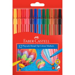FABER-CASTELL PLAYSAFE MARKERS Assorted 12s