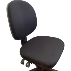 ET20 Small Seat Office Chair Chair 3 Lever Medium Back Black Fabric Seat and Back