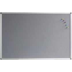Rapidline Pinboard  1200x900mm Aluminium Frame Grey Fabric
