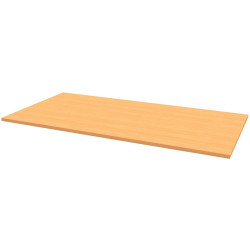 Rapidline Melamine Rectangle Table Top Only 25mm Thick 1200Wx600D Beech