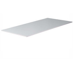 Rapidline Melamine Rectangle Table Top Only 25mm Thick 1800Wx900D Grey