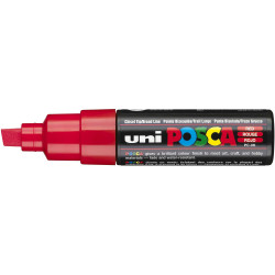 UNI-BALL POSCA POSTER MARKER 8.0mm Chisel Tip Red