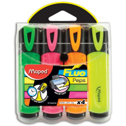 MAPED HIGHLIGHTER ASSORTED Colours Pack of 4