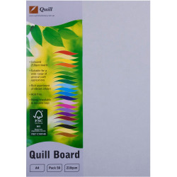 Quill Board 210GSM A4 Grey Pack 50