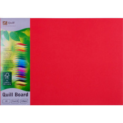 Quill Board 210GSM A3 Red Pack 25