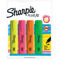 Sharpie Highlighter Chisel Tip Assorted Pack of 4