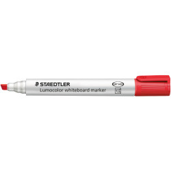 STAEDTLER LUMOCOLOR CHISEL TIP Whiteboard Marker Red 