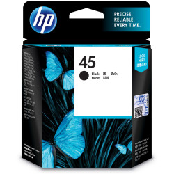 HP No.45A INKJET CARTRIDGE 51645AA, Large, Black