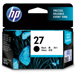 HP #27 INKJET CARTRIDGE C8727AA, Black