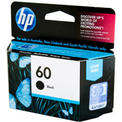 HP #60 INKJET CARTRIDGE CC640WA, Black