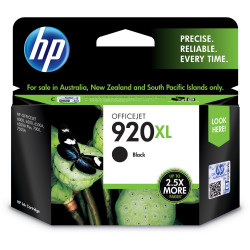 HP #920XL INKJET CARTRIDGE CD975AA, Black