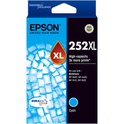 EPSON 252 HY CYAN INK CART Cyan 1,100 pages