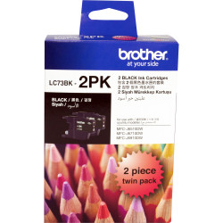 BROTHER LC73BK INKJET BLACK TWIN PACK