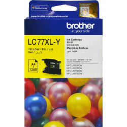 BROTHER LC77XLY INKJET XH/YLD J6510dw/6710/6910 1.2K Yellow