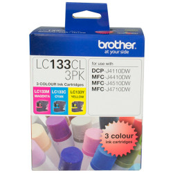 BROTHER LC133CL3PK VALUE PACK Cyan, Magenta, Yellow