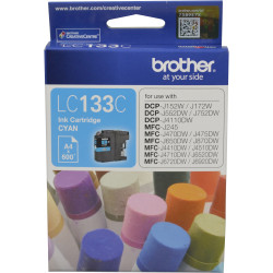 BROTHER LC133C INKJET CART Cyan 600pg