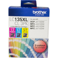 BROTHER LC135XL H/Y VALUE PACK Cyan, Magenta, Yellow H Yield