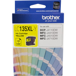 BROTHER LC135XLY INKJET CART Yellow 1200pg High Yield
