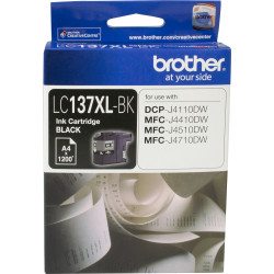 BROTHER LC137XLBK INKJET CART Black 1200pg High Yield