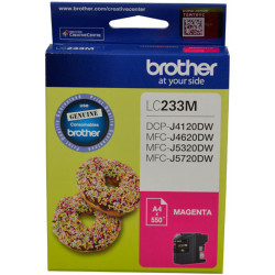 BROTHER LC233M INK CARTIDGE Magenta 550 page