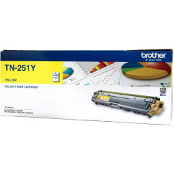 BROTHER TN-251 TONER CART Yellow Up to 1.4k Pages