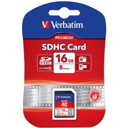 VERBATIM SDHC MEMORY CARDS 16GB (Class 10)