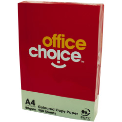 OFFICE CHOICE TINTS COPY PAPER A4 80gsm Green