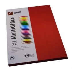 QUILL A4 XL MULTIOFFICE PAPER 80gsm Red