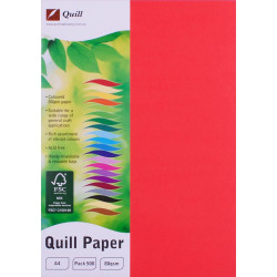 QUILL XL MULTIOFFICE PAPER A4 80gsm Red