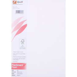 QUILL A4 PARCHMENT PAPER 90gsm White Pack of 100