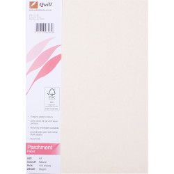 QUILL A4 PARCHMENT PAPER 90gsm Natural Pack of 100