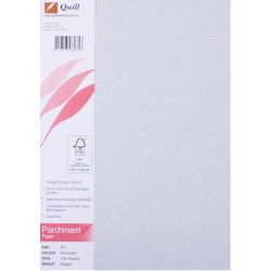 QUILL A4 PARCHMENT PAPER 90gsm Gunmetal Pack of 100