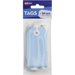 AVERY TAG-IT DURABLE TABS Shipping Tag Pastel Blue Size 3 Pack of 24