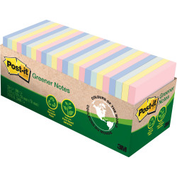 POST-IT 654R-24CP-AP NOTES Cab Pack 100%Rcyc 76x76 Pastel