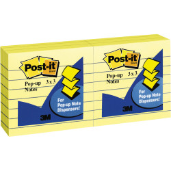 POST-IT R335-YL POP UP NOTES Refills 76x76mm Lined Yellow
