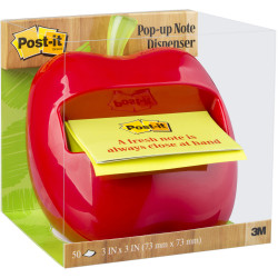 POST-IT POP-UP DISPENSERS Apple Dispenser 1 Dispenser + 50 Sheets