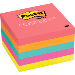 POST-IT 654-5PK NOTES NEON Prem Colours 100Shts 76x76mm