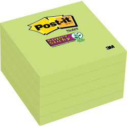 POST-IT 654-5SSLE Lime Super Sticky Pack - 76mmx76mm