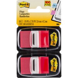 POST-IT  680-RD2 FLAGS Twin Pack Red 25x43mm