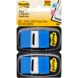 POST-IT 680-BE2 FLAGS Twin Pack 25x43mm Blue