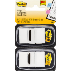 POST-IT 680-WE2 FLAGS Twin Pack 25x43mm White