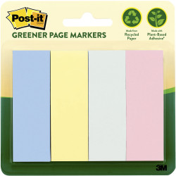 POST-IT PAGEMARKERS Greener Page Markers  - Pack