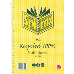 SPIRAX 810 RECYCLED NOTEBOOK A4 120 Page