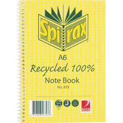 SPIRAX 813 RECYCLED NOTEBOOK A6 100 Page