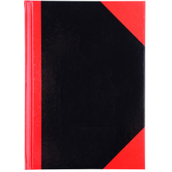 RED AND BLACK NOTEBOOK Gloss Cover A5 100 Leaf Cumberland