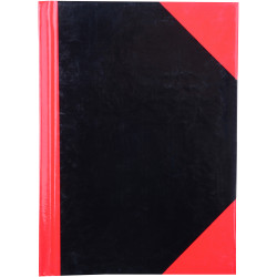 RED AND BLACK NOTEBOOK Gloss Cover A6 100 Leaf Cumberland