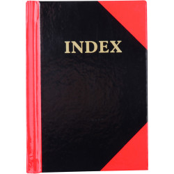 RED AND BLACK NOTEBOOK Gloss Cover A7 100 Lf Indexed 100 Leaf Cumberland