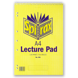SPIRAX 905 SPIRAL LECTURE BOOK A4 7mm 140 Page 310x207mm T/O
